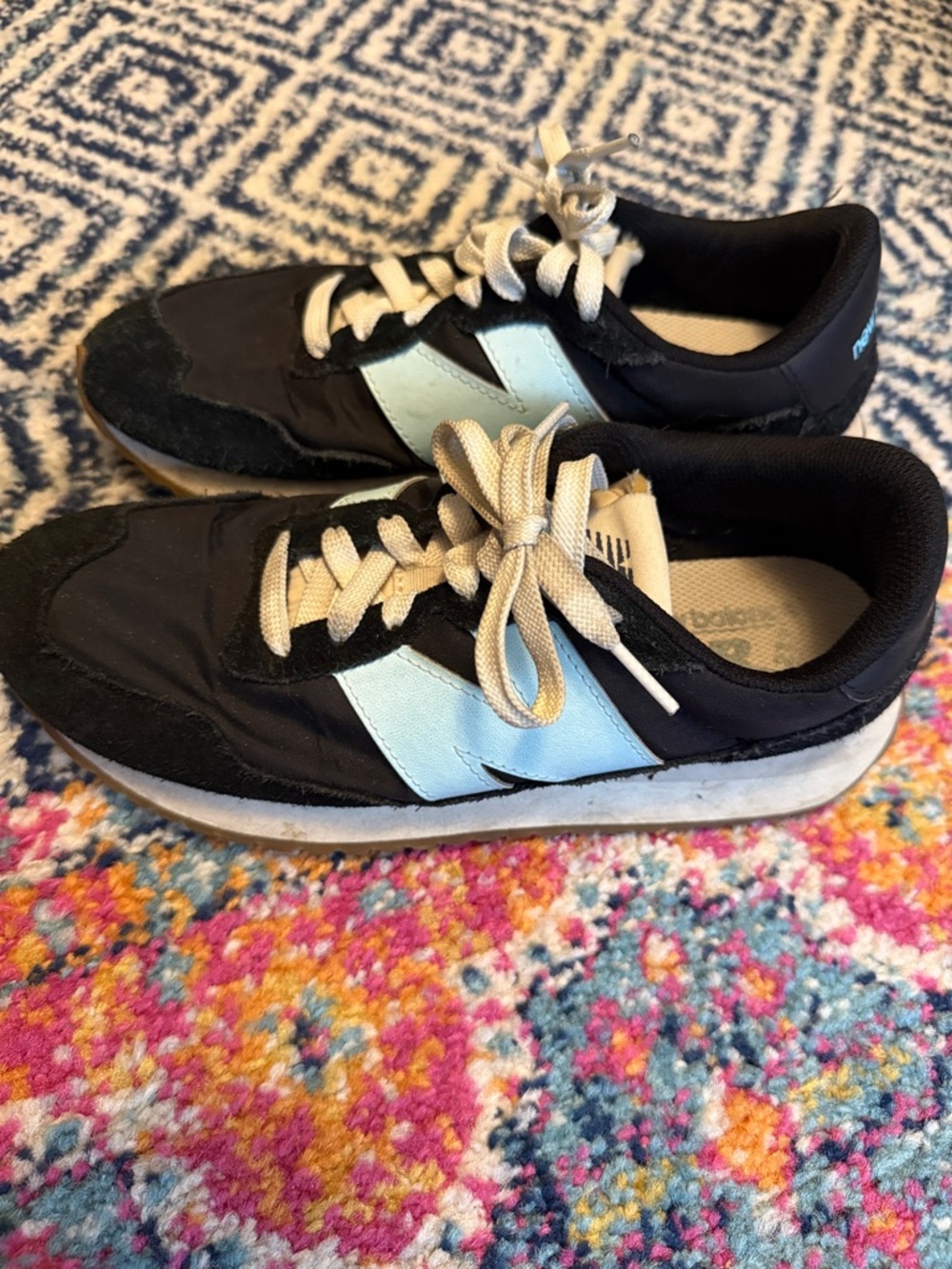 New Balance 237 Black and Light Blue Women's Sneakers